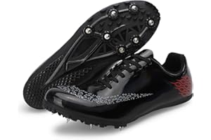 Xinghuanhua Unisex-Leichtathletikschuhe Spikes Leichtathletik 8 Nägel rutschfeste Jugendsportschuhe Mit Spikes und Sprint Herren Kinder und Damen