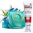 Eventone-C Skin Whitening Cream & Handmade Essential Oil Ocean Salt Soap – Pack of 2 | Deep Cleansing & Skin Brightening Duo | Glutathione + Vitamin C | Natural Ocean Salt for Acne & Dark Spots