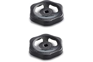 Ganter Normelemente, Blechhandrad, Ventilrad, Ventilgriff, Absperrventil, 2 Stück, GN 227.6-ST-60-V6-SW, Durchmesser 60mm, Vierkant V6