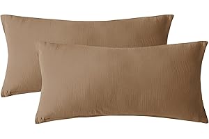 ‎SOULFUL SOULFUL Muslin Kissenbezug 40x80 Baumwolle, Dunkler Kaffee