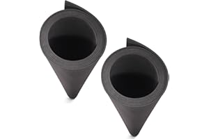 2 Paquets Noire Mousse EVA 3mm, MEARCOOH 150cm*90cm Grande Taille Mousse EVA Cosplay, EVA Foam densité 86kg/m3 pour les costumes de cosplay, l'artisanat, les projets de bricolage (2PCS 3mm Noire)