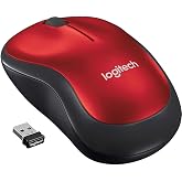 Logitech M185 Kablosuz Mouse'u; USB Mini Alıcı ile 2.4GHz, Pil &Ouml;mr&uuml; 12-Ay, 1000 DPI Optik, &Ccedil;eşitli Y&ouml;nl&uuml;, PC, Mac ve Diz&uuml;st&uuml; 