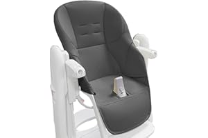 QIKAM Fodera per Sedia da Pranzo per Bambini | Cuscini per Sedia da Pranzo in Pelle PU | Fodera per cuscino per seggiolone | Copriseggiolone Universale per Peg Perego, Tatamia