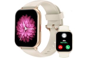 RUIMEN Smartwatch Uomo Donna Chiamate e Whatsapp Smart Watch Fitness Sportivo Impermeabile Orologio Smart Contapassi Cardiofrequenzimetro da polso Saturimetro per Android iOS Galassia