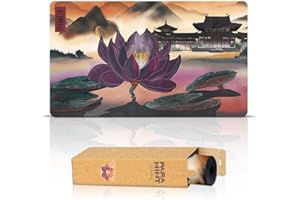 Paramint Light Lotus (Stitched) - MTG Playmat - Compatible with Magic the Gathering Playmat - Play MTG, YuGiOh, TCG - Original Play Mat Art Designs & Accessories