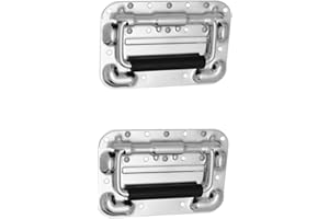 GUMMIPRODUKT 2 Klappgriffe 160mm Stahl Trage-Griffe Kisten-Boxen-Griff Klappgriff