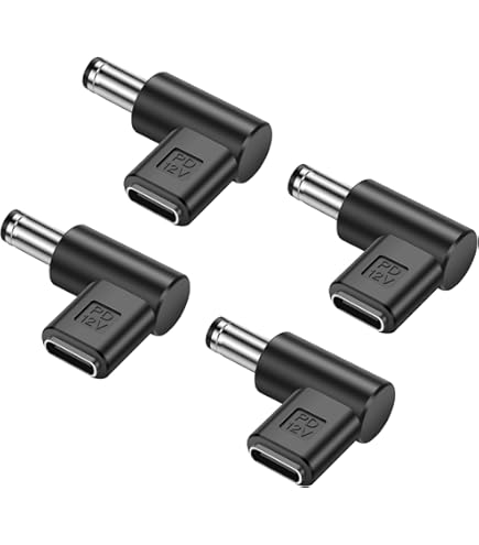 Adaptateur USB C Vers DC 6 X 90 ° Angle USB C Vers DC 5V Chargeur PD Simulateur Déclencheur Adaptateur De Charge Plug Pour Ordinateur Portable