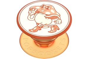 PopSockets uchwyt na telefon na bazie roślin z rozszerzaną podpórką, uchwyt samoprzylepny, przyjazny dla środowiska - rowek grzybkowy