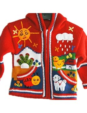Kinderjacke, Wolljacke, rot