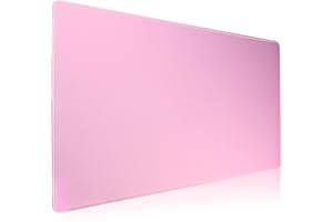 Hosimoln Tapis de Souris de Jeu, Grand Tapis de Souris Taille 70x30CM épaisseur 3MM, Tapis de Souris d'ordinateur antidérapant et étanche avec Bords Cousus pour jeux/bureau/maison-70x30 Pink