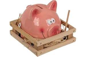 Out of the blue Skarbonka z młotem, wielokolorowa 14 x 12 cm