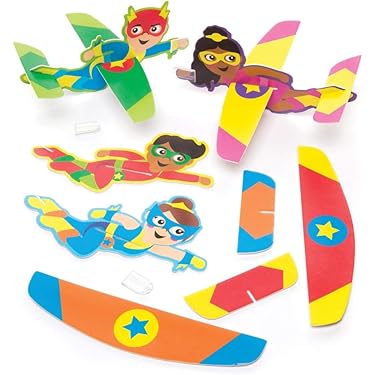 TOYANDONA 4pièces Avion à Élastique Kit De Modèle à Assembler