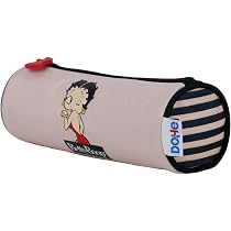 Coffret Cadeau Betty Boop - Sac à Dos + Classeur A4 + Trousse 3 Compartiments - Set Scolaire Style Rétro
