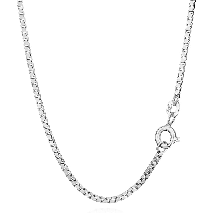 Nature Rebel Damen Halskette Aus 925er Silber – Verstellbar, Zeitlos & Vielseitig Tragbare Box Chain