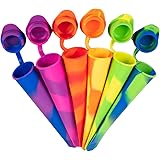 iNeibo Stampi per Ghiaccioli Professionali Set Formine per Ghiaccioli Stampi Gelato in Silicone di Alta Qualità priva di BPA 