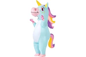 SHMIZZ Disfraz Hinchable Adulto Unicornio, Halloween Costumes Disfraz Hinchable Disfraz Inflable Carnaval Blow Up Party Cosplay Disfraces para Adultos para Halloween,Cosplay,Fiesta