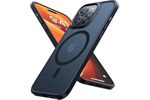 TORRAS [Wojskowe, odporne na wstrząsy etui na iPhone'a 15 Pro 30 m do MagSafe [bezpieczne i szybkie ładowanie 20 W] [Smukłe aksamitne w dotyku] Tytanowe guziki Cienka matowa obudowa magnetyczna do