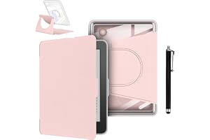 enoxboo Rotating Protective Case for KOBO Clara Colour (6", 2024) - 360° Rotation, Stylus Included, Detachable Magnetic Cover