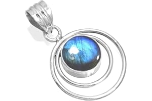 Jeweloporium Amethyst, Onyx, Granat, Perle, rund, handgefertigt, Halskette mit Anhänger, echtes 925er Sterlingsilber, Boho-Schmuck aus natürlichem Edelstein für Frauen