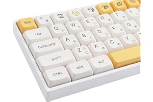 JakeTsai 137 klawiszy PBT XDA Dye Sublimation Keycap Honey Milk Keycap Cherry Profile Kompatybilny 61/64/68/75/84/87/96/104/108 klawiszy (japoński)