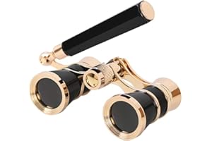 Aroncent Opera Glasses Binoculars 3X25 Theater Glasses Mini Binocular Compact with Adjustable Handle for Adults Kids Women in Opera Musical Concert