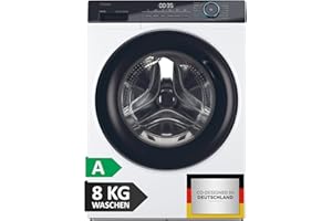 Haier Frontlader Waschmaschine 8kg I I-PRO SERIE 3 HW80-B14939 I Washing Machine mit A-Effizienz, 1.400 U/Min. & leisem Direktantrieb I Inkl. Dampfprogrammen, Mengenautomatik & Refresh-Programm