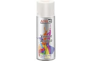 APR3 - S4009001 Vernis peinture Acrylique Multi-Usage, Couleur Blanc Crème RAL 9001, Aérosol En Fer-Blanc Recyclable de 400 ml