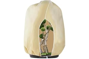 Gutepa Winterschutz für Pflanzen, 250x 360cm Frostschutz Pflanzen Abdeckung, Pflanzenschutz Winter Draußen für Kübelpflanzen, Olivenbaum, Palmen mit Reißverschluss, Reißfest Wiederverwendbar Beige