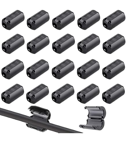 5 Pezzi Nucleo Ferrite UF50B 5mm Per Cavi - Soppressore Rumore EMI RFI - Uxcell