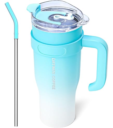 Borraccia Termica Maverton 600ml - Tazza Con Manico E Cannuccia In Acciaio - Verde - Regalo Personalizzato Per Lui - 4