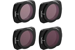 Uvafly Osmo Pocket 3 - Set di filtri ND/PL magnetici per riduzione della luce, filtro polarizzatore PL per obiettivi DJI Pocket 3 accessori, confezione da 4 (ND8PL/ND16PL/ND32PL/ND64PL)