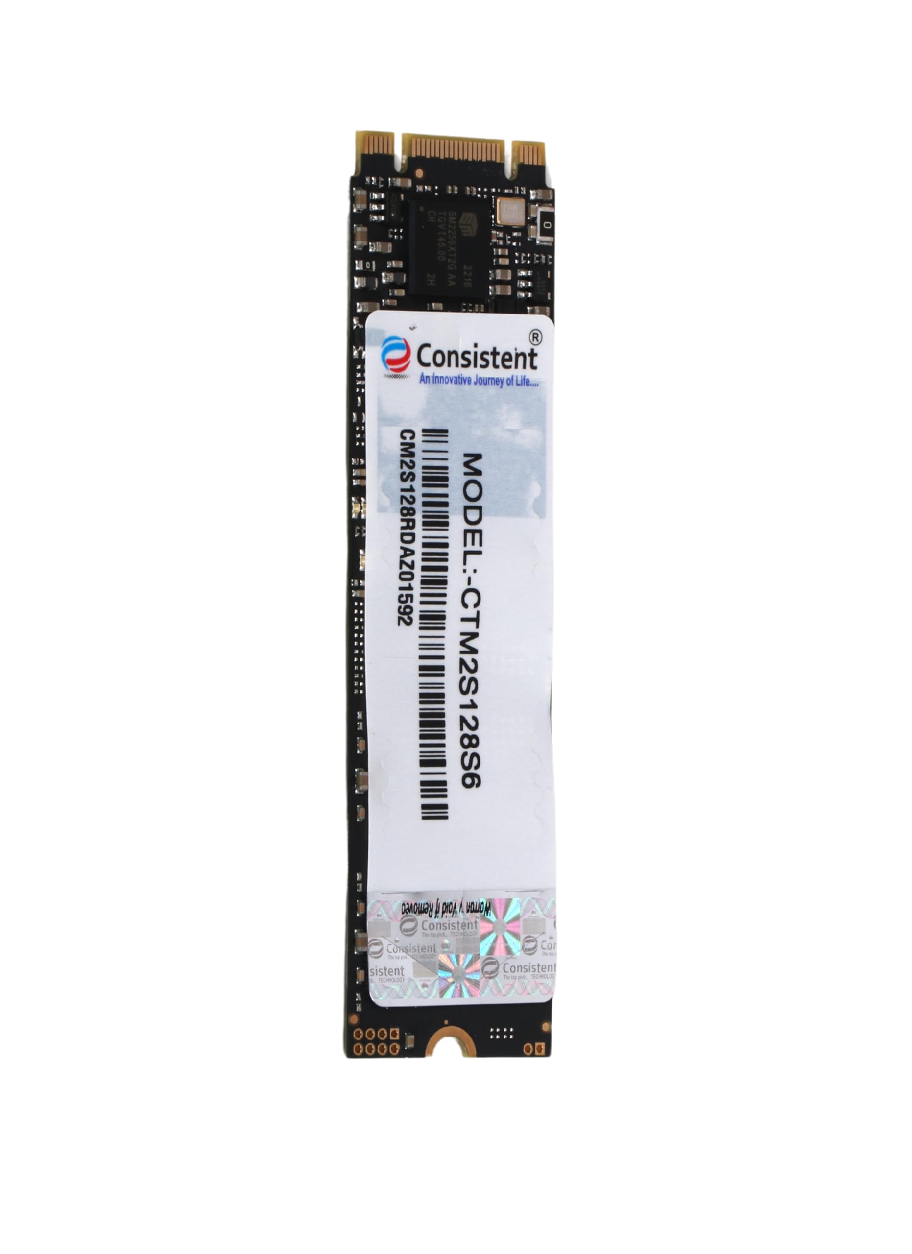 Consistent SSD M.2 NVME 128GB (Read Speed 1622Mb/s* & Write Speed 594Mb/s*)