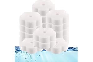 OUBESTY Oil Absorbing, 20pcs Scum For Hot Tubs Filter Scum Dirt Foam Remover Flower-Shaped Oil Cleaning Tools For Swimming Pool Hot Tub Kitchen Bathroom Home Use