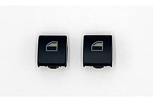 AGZ Botón Elevalunas Compatible con BMW Serie 3 E46 X3 X7 (1997-2007) Delantero, Trasero, Derecho, Izquierdo (Ambos Lados) 61316902184 Tecla - Interruptor Ventanillas (2 Unidades)