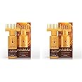 Indulekha Bringha Ayurvedic Hair Oil 100 ml|| Hair Fall Control and Hair Growth with Bringharaj & Coconut Oil - Comb Applicator Bottle for Men & Women (Pack of 2)