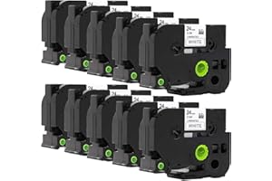 Molabel TZe-251 TZe-251 Black on white compatible with Brother Equipment Tape for Applicable Model: Brother PT-E500VP, PT-D600PT, PT-D600VP, PT-P700, PT-P750W, P900W, PT-P950NW