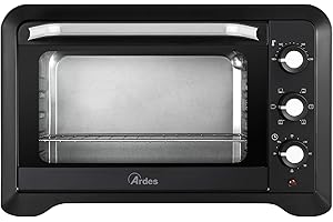 Ardes Magnus 45L AR6245PB - Forno elettrico ventilato 45 litri - Fornetto ventilato con 6 modalità di cottura, temperatura 100-230°C, timer 60', luce interna, doppio vetro, accessori inclusi