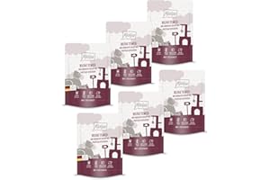 MjAMjAM - Mokra karma Premium dla kotów - Quetschie - Soczysta dziczyzna i mięso z królika z dodatkiem borówek, 6-pak (6 x 300g), bezzbożowa z dodatkowym mięsem