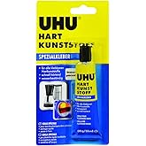 UHU Spezialkleber Hart Kunststoff, Geeignet für wasser-, temperatur-, säure- und laugenbeständige Verklebungen von Hartkunsts
