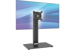 AX WABER AX05TB01 Pojedynczy stojak na biurko, wolnostojący stojak na biurko, do ekranu 33.0 cm do 81.3 cm z obrotowym, regulacja wysokości, obrót, mieści jeden (1) ekran do 35 kg