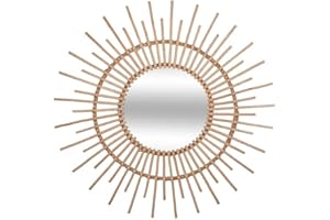 Hogar y Mas Espejo Sol RATÁN Ø76CM