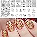 Born Pretty Xmas Snowflake Nail Art Stamp Template Christmas Image Plate BP-L032 12.5 x 6.5cm
