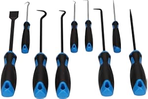 BRILLIANT TOOLS BT542010 Schaber-Haken-Werkzeug-Satz, 9-tlg [Powered by KS TOOLS]