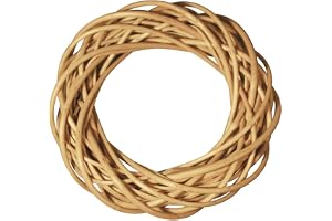 Rayher 65018000 Skalad pilkrans med en diameter på 30 cm, flätad krans gör bas för dörrkrans och heminredning