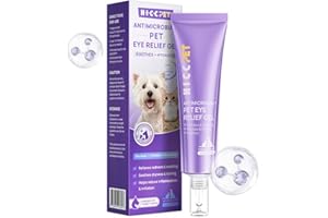 HICC PET Dog Eye Gel,Dog Eye Infection Treatment, Cat Eye Drops Wash, Soothes Irritation, Moisturizes Dry Eyes for Dogs and Cats 7 fl oz