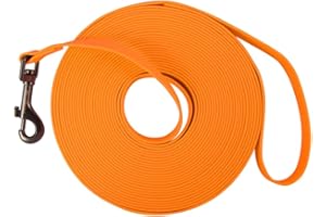 PLOUGHNAVI Longe pour Chien,Laisse pour Chien avec poignée et Sac de Rangement, Laisses de Dressage étanches pour Chiens,1.5m/3m/5m/10m/15m Longe Robuste pour Petits, Moyens et Grands Chiens