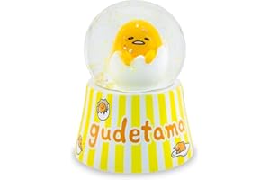 SILVER BUFFALO Sanrio Gudetama Mini Light-Up Snow Globe | 3 Inches Tall