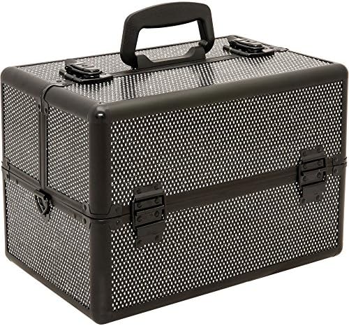 Hiker Prime Professional Cosmetic Organizer Makeup Artist Case, Krystal Black