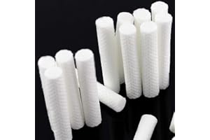 DAMOHONY Tubos de inhalador de Aceite Esencial, Palos de inhalador de Aceite Esencial para inhaladores nasales Tubos de inhalador Recargable Palillo Ligero para aromaterapia sobre la Marcha