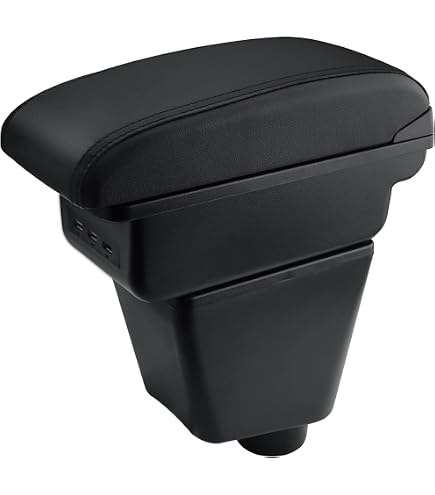 Accoudoir Rangement Central Pour Renault Clio 5 - Boîte Avec Ou Sans Ports USB, Noir